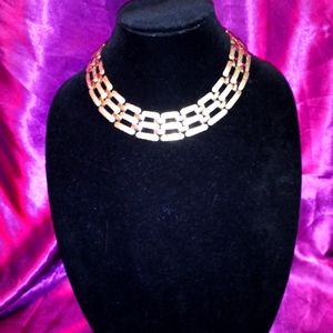 Gold Tone Choker Necklace